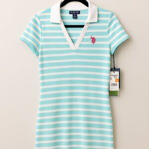 U.S. Polo Assn. Striped Polo Dress | Preppy Margot Tenenbaum Vibes | NWT